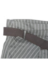 Women's Striped A-Line Skirt Gray - BRUNELLO CUCINELLI - BALAAN.