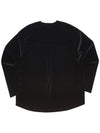 DROP SHOULDER VELVET TEE Black - A NOTHING - BALAAN 3