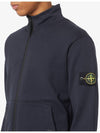 Wappen Patch Cotton Fleece Zip-up Jacket Navy - STONE ISLAND - BALAAN 6