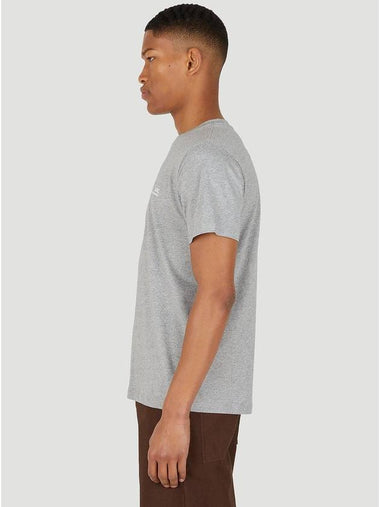 Men's Item Logo Cotton Short Sleeve T-Shirt Grey - A.P.C. - BALAAN 1