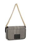 J Marc Monogram Jacquard Shoulder Bag Beige Black - MARC JACOBS - BALAAN.