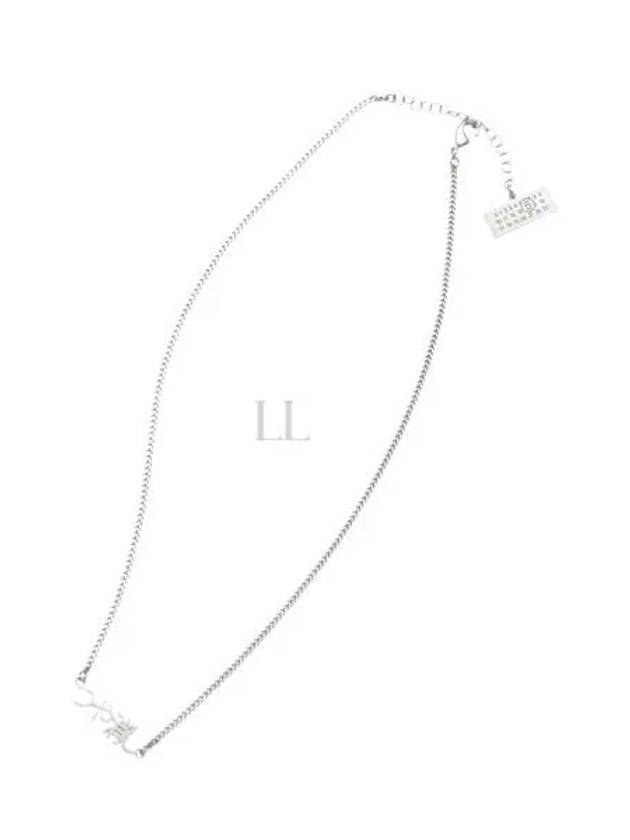 Minimal Logo Necklace Silver - MAISON MARGIELA - BALAAN 2