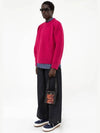 Knitted Men's Felt Oversized Jumper Sweater Hot Pink FWOJ01 - SUNNEI - BALAAN 3