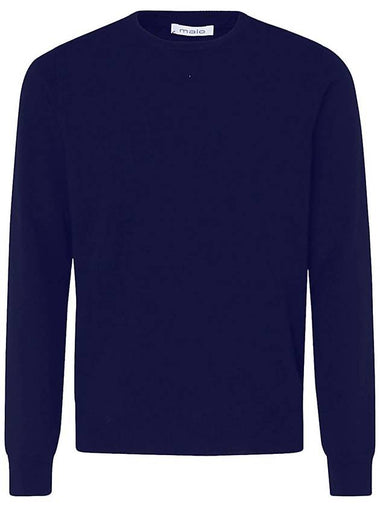 Malo Blue Cashmere Jumper - MALO - BALAAN 1