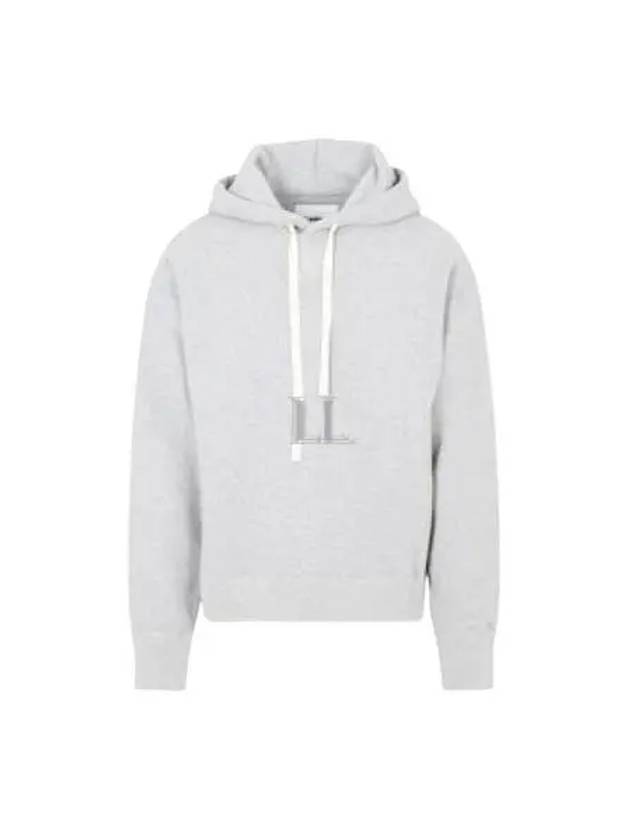 Drawstring Cotton Hoodie Powder Green - JIL SANDER - BALAAN 2