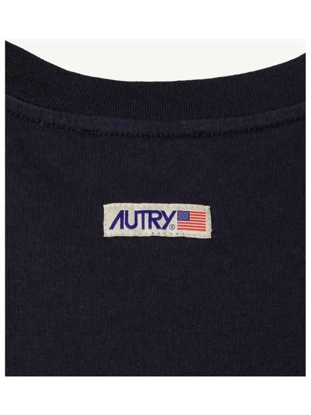 Men s short sleeve t shirt navy TSPM 08CB - AUTRY - BALAAN 4