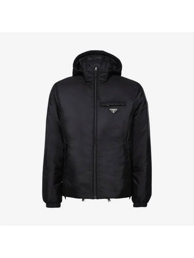 Re-Nylon Padded Jacket Black - PRADA - BALAAN 3