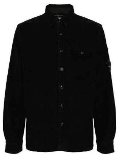 Lens Detail Long Sleeve Shirt Black - CP COMPANY - BALAAN 2