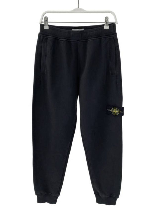 Signature Wappen Patch Cotton Baggy Pants Black - STONE ISLAND - BALAAN 2