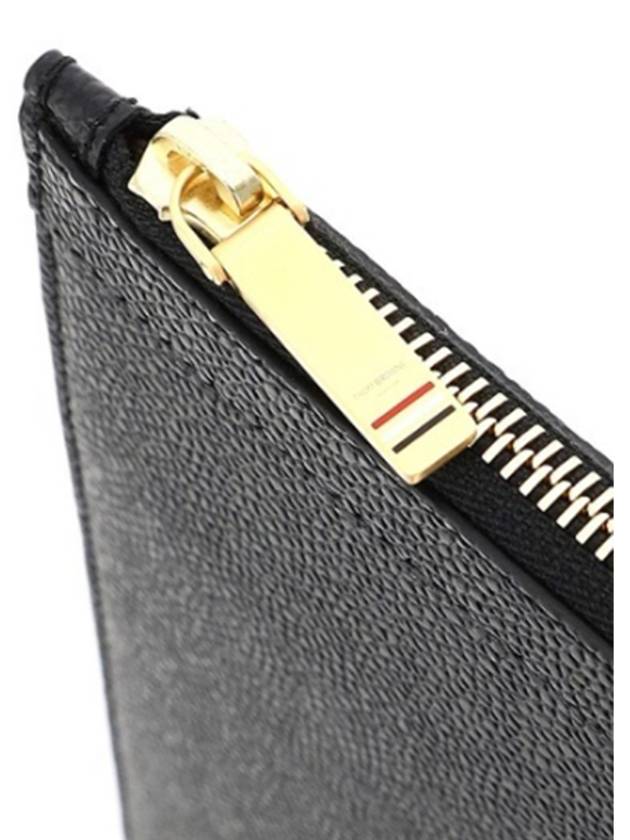 Medium Document Holder Clutch Bag Black - THOM BROWNE - BALAAN 5