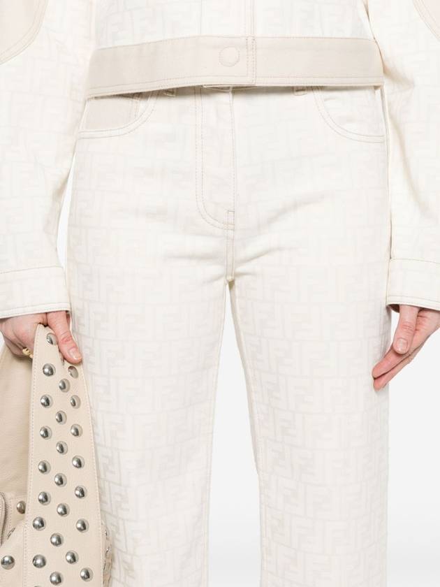 FF Long Jeans White - FENDI - BALAAN 6