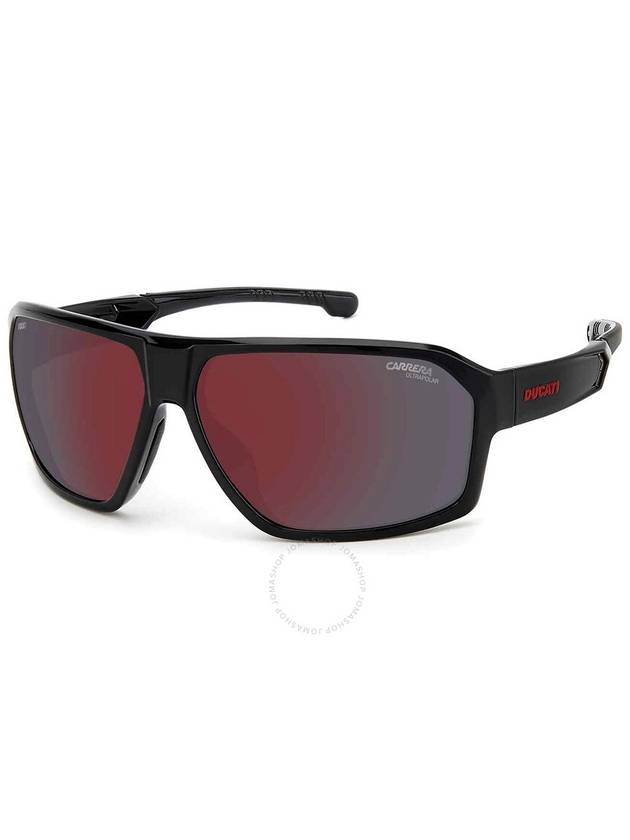 Carrera Polarized Red Mirror Wrap Men's Sunglasses CARRERA DUCATI 020/S 0807/H4 66 - CARRERA - BALAAN 1