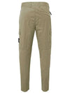 Compass Badge Gabardine Cargo Straight Pants Beige - STONE ISLAND - BALAAN 3