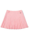 Teeing twill pleated skirt PINK WOMAN - MALBON GOLF - BALAAN 2