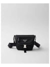 Triangle Logo Re-Nylon Cross Bag Black - PRADA - BALAAN 2