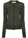 Bea Embroidered Logo Cardigan Green - VIVIENNE WESTWOOD - BALAAN 2