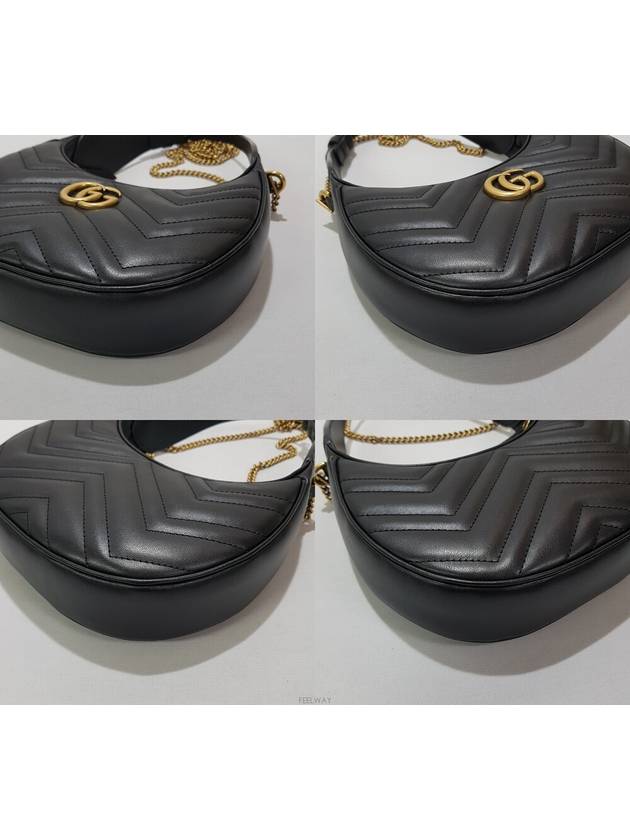 GG Marmont Half Moon Shoulder Bag - GUCCI - BALAAN 8