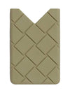 Intrecciato Silicone Card Holder Light Green - BOTTEGA VENETA - BALAAN 2