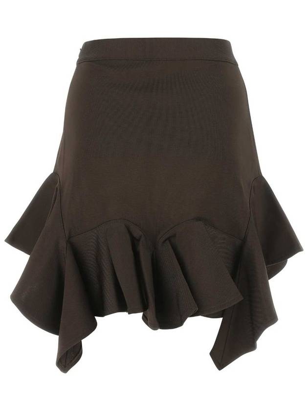 Women's Viscose Flare A-Line Skirt Brown - GIVENCHY - BALAAN 3