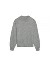 Le Pull Logo Crew Neck Alpaca Wool Knit Top Grey - JACQUEMUS - BALAAN 2