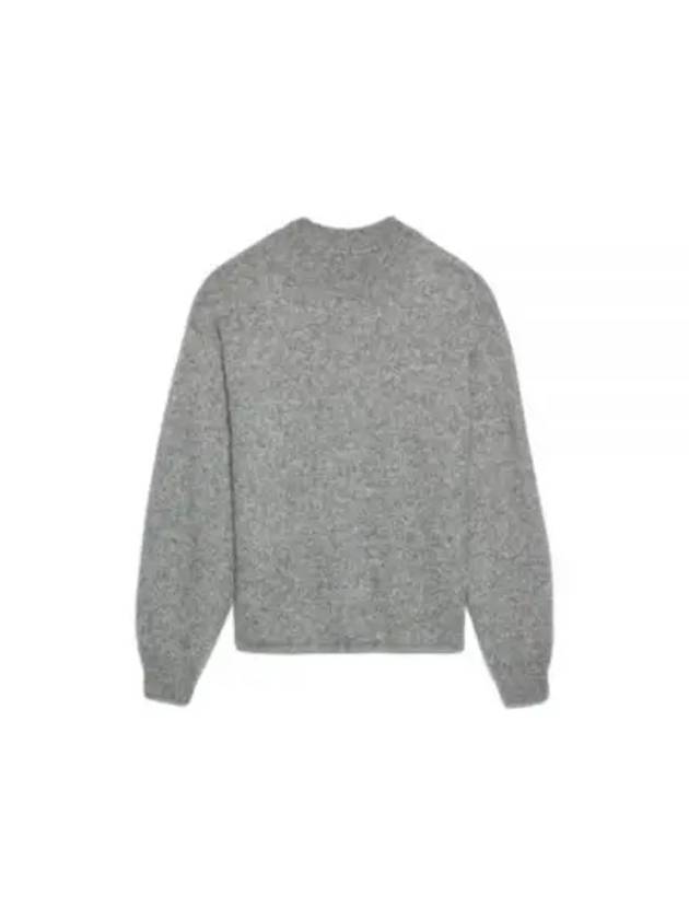 Le Pull Logo Crew Neck Alpaca Wool Knit Top Grey - JACQUEMUS - BALAAN 2