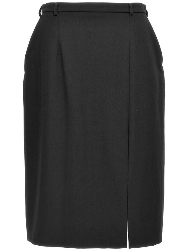 Dolce & Gabbana Black Wool Mini Skirt - DOLCE&GABBANA - BALAAN 4