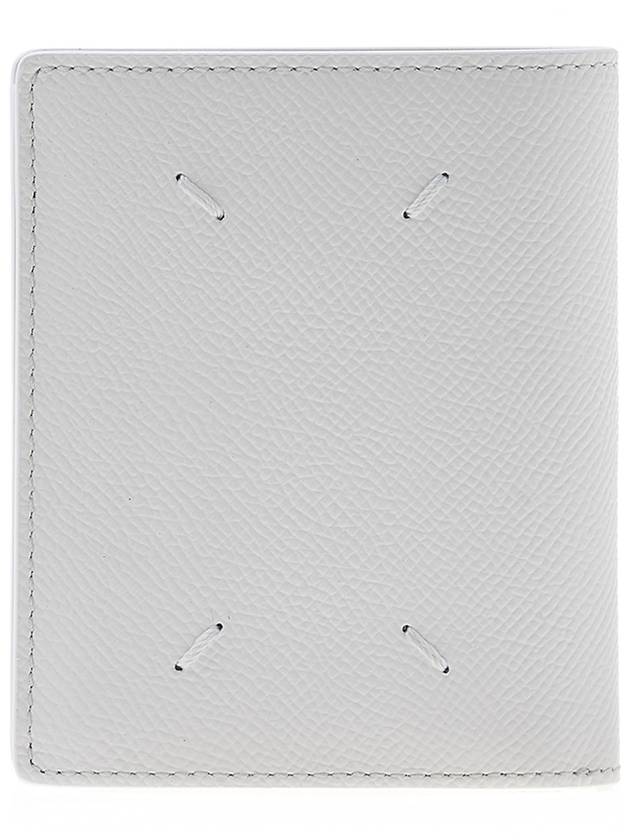 Stitch Logo Compact Bifold Half Wallet White - MAISON MARGIELA - BALAAN 2