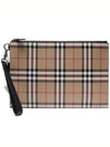 Vintage Check Clutch Bag Beige - BURBERRY - BALAAN 2