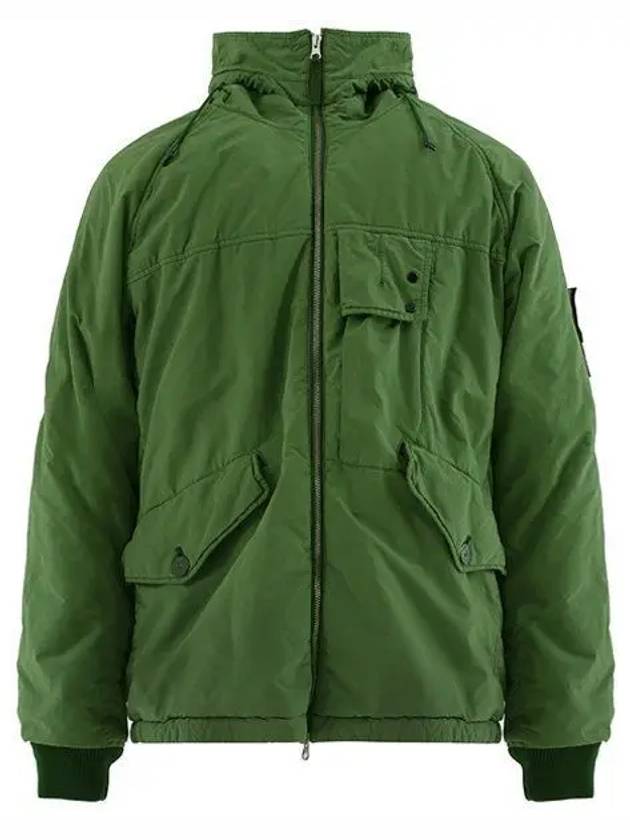 David Canvas Hooded Jacket Green - STONE ISLAND - BALAAN 2