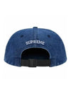 Men s Cordura Denim Small Box 6 Panel Hat Ball Cap Blue SS24H33 - SUPREME - BALAAN 3