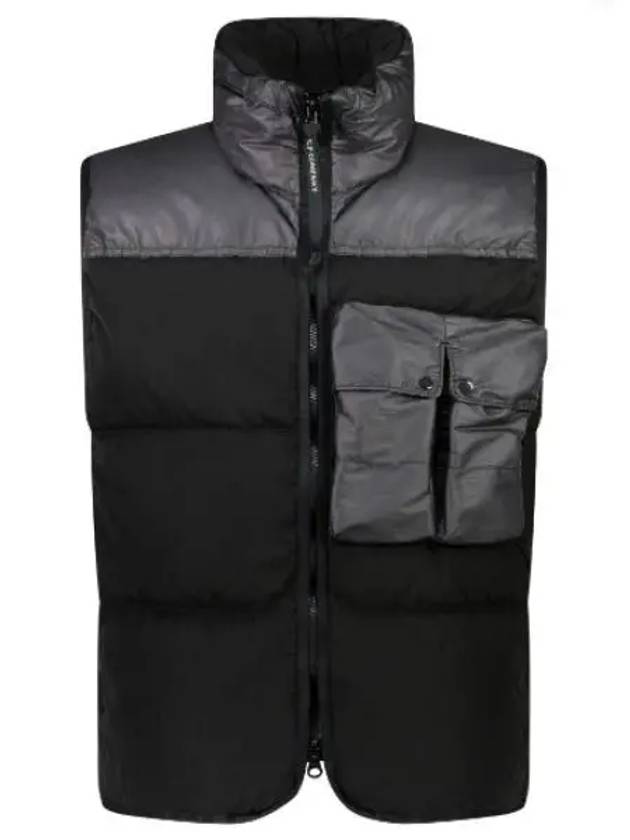 Eco Chrome-R Mixed Down Vest Black - CP COMPANY - BALAAN 2