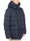 Men's Bixio Logo Hooded Quilted Padding Navy - DUVETICA - BALAAN 5