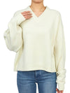 Women's Lambswool Knit Top Ivory - STUDIO NICHOLSON - BALAAN 6