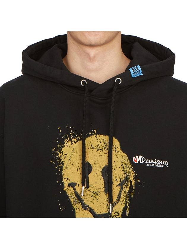 Smile Face Print Hoodie Black - MAISON MIHARA YASUHIRO - BALAAN 6