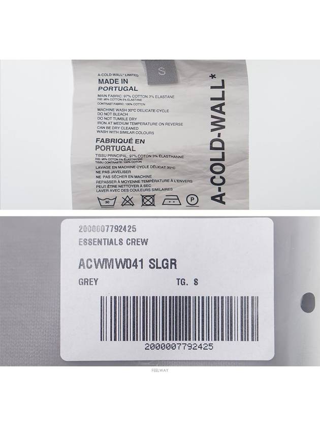 ACWMW041 SLGR Pocket sleeve gray sweatshirt - A-COLD-WALL - BALAAN 7