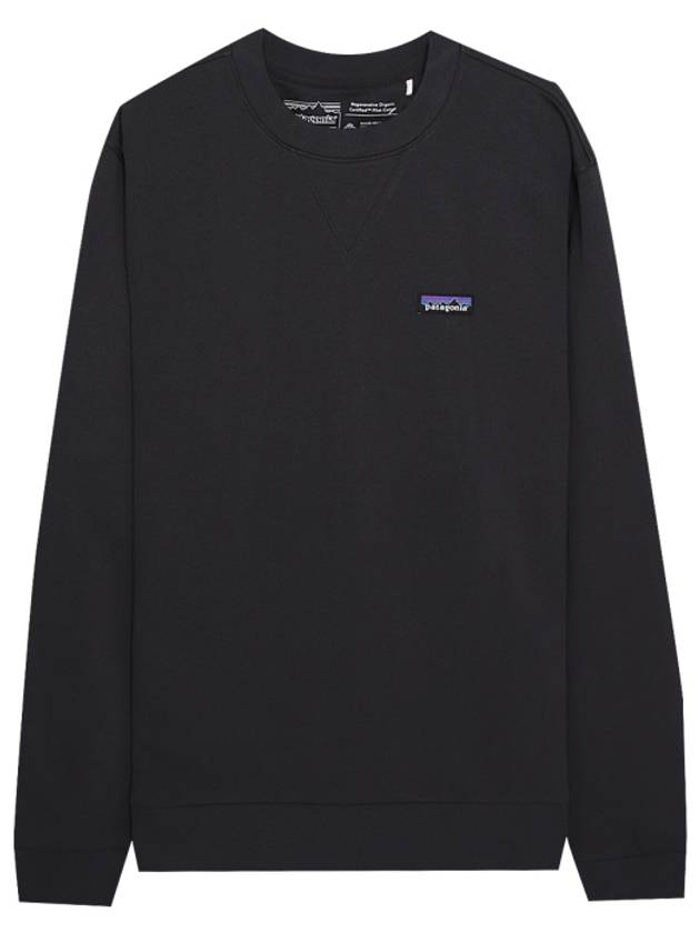 Regenerative Organic Certified Crewneck Cotton Long Sleeve T-Shirt Black - PATAGONIA - BALAAN 2