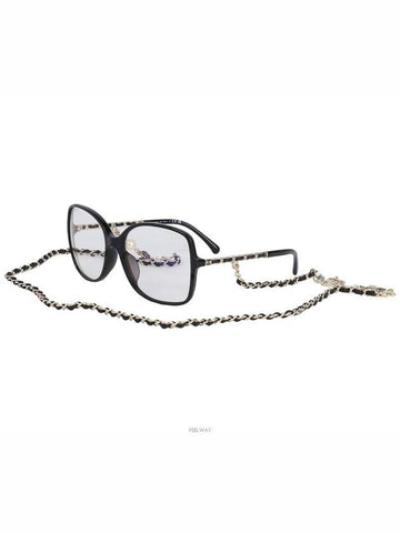 Men s Square Frame Chain Glasses 72445 - CHANEL - BALAAN 1