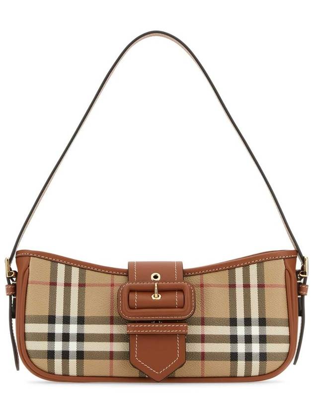 Buckle Strap Check Sling Shoulder Bag Beige - BURBERRY - BALAAN 2