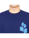 Evans Logo Crew Neck Knit Top Blue - ISABEL MARANT - BALAAN 7