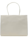 Women's Ella Logo Leather Tote Bag White - TORY BURCH - BALAAN 4