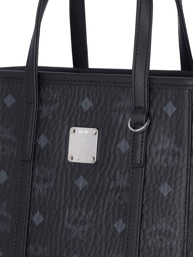 Aren Visetos Shopper Tote Bag Black - MCM - BALAAN 5