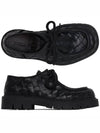 Haddock Lace Up Leather Loafers Black - BOTTEGA VENETA - BALAAN 5