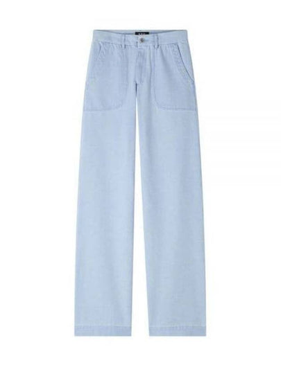 Women's Seaside Straight Jeans Light Blue - A.P.C. - BALAAN 2