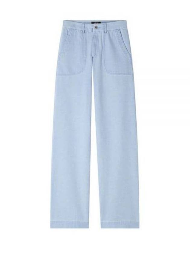 WoMen's Seaside Straight Jeans Light Blue - A.P.C. - BALAAN 2