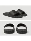 Jeanne Logo Slippers Black - MONCLER - BALAAN 6