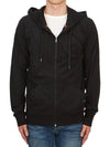 Cotton Jersey Zip Lounge Hoodie Black - PAUL SMITH - BALAAN 3