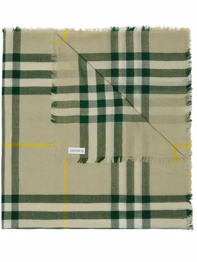 Vintage Check Wool Scarf Green - BURBERRY - BALAAN 2