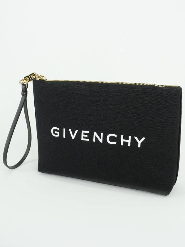 logo print large pouch bag black - GIVENCHY - BALAAN 3