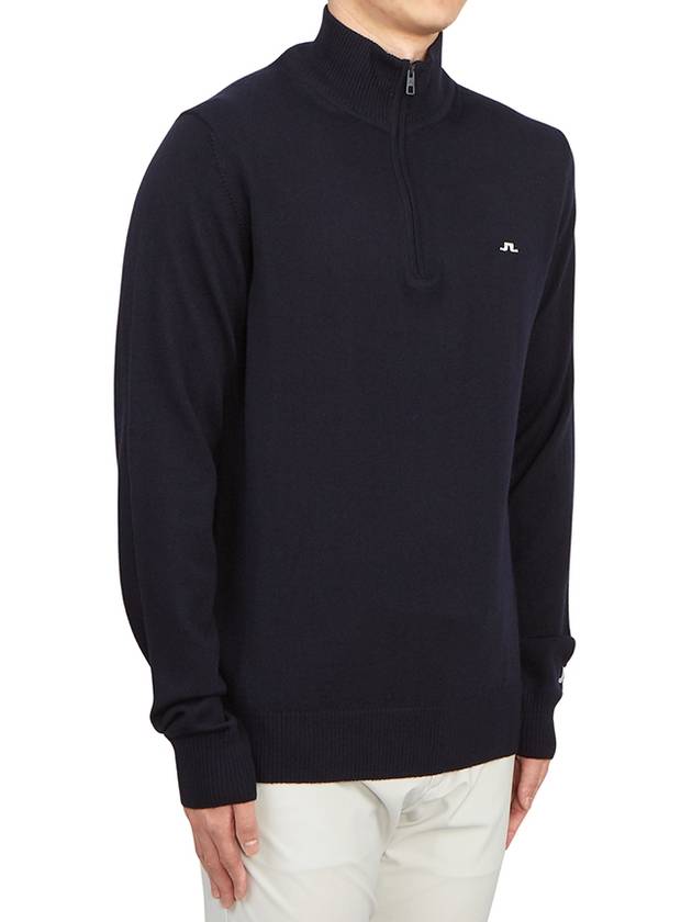 Men's Kian Zip-up Sweater Navy - J.LINDEBERG - BALAAN 4