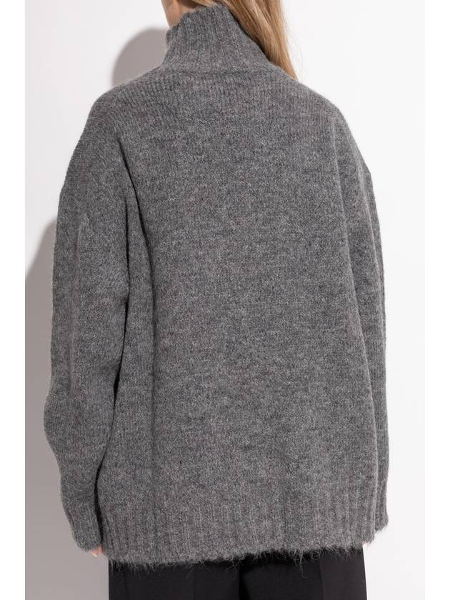 JIL SANDER Oversized Turtleneck, Women's, Grey - JIL SANDER - BALAAN 4